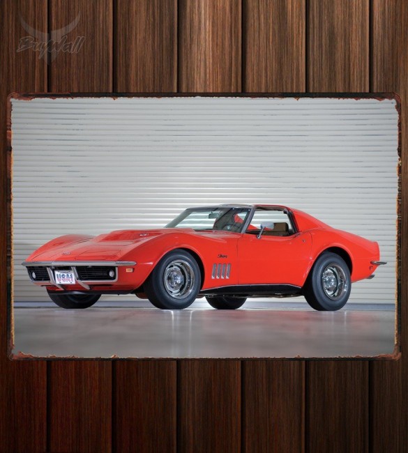 Металлическая табличка Corvette Stingray L88 427 Coupe 